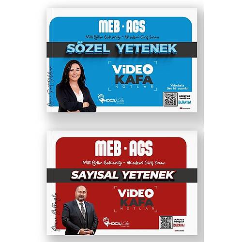 Hoca Kafas� 2025 MEB-AGS S�zel + Say�sal Yetenek Video Kafa Notlar 2 li Set - �znur Saat Y�ld�r�m Hoca Kafas� Yay�nlar�