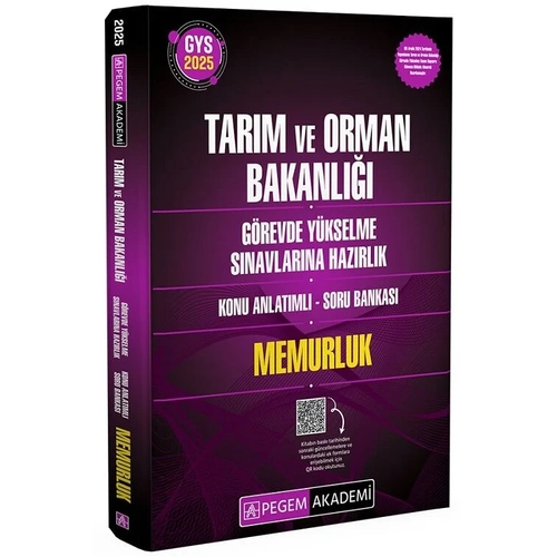 Pegem 2025 GYS Tar�m ve Orman Bakanl��� Memurluk Konu Anlat�ml� Soru Bankas� G�revde Y�kselme Pegem Akademi Yay�nlar�