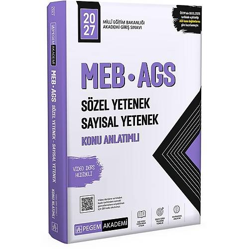 Pegem 2027 MEB AGS Konu Anlat�ml� S�zel Yetenek Say�sal Yetenek