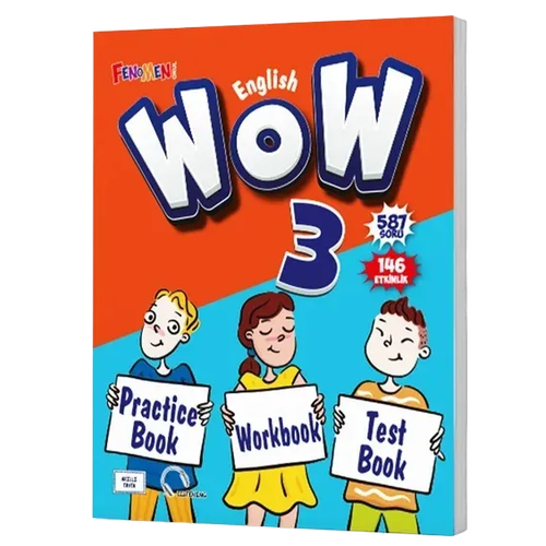 Fenomen Okul Yay�nlar� English 3 WOW Practice Book + Workbook + Test Book