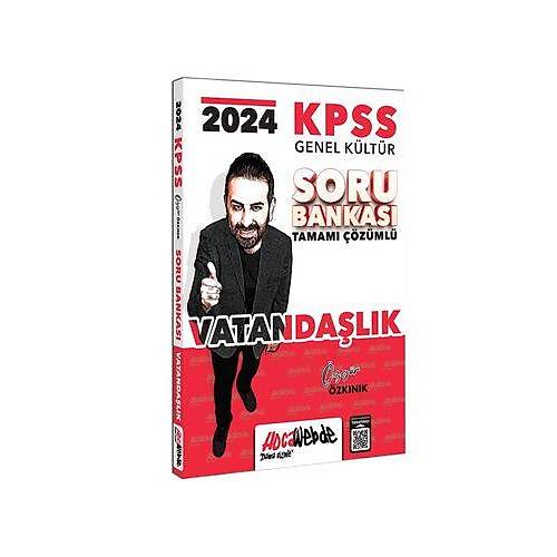 HocaWebde Yayınları 2024 KPSS Genel Kültür Vatandaşlık Tamamı Çözümlü Soru Bankası