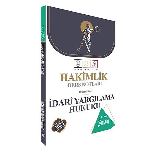 SA DAR YARGILAMA HUKUKU HAKMLK DERS NOTLARI Yetki Yaynlar 2023
