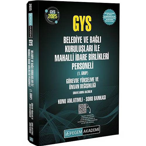 2025 GYS Belediye ve Bal Kurulular ile Mahalli dare Birlikleri Personeli (1.Grup) nvan Deiiklii Konu Anlatml Soru Bankas
