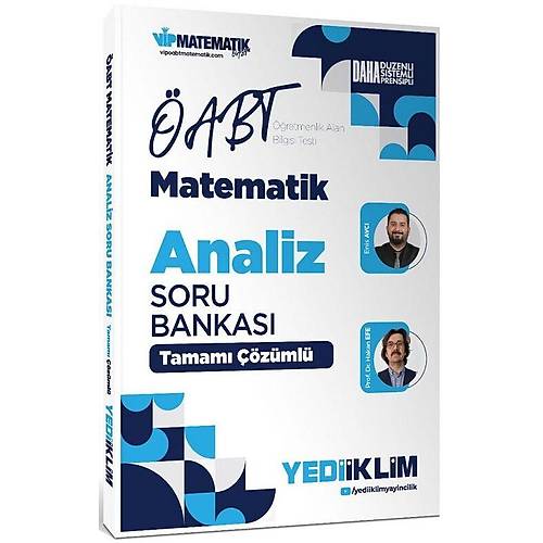 Yediiklim 2027 �ABT MEB-AGS �lk��retim Orta��retim Lise Matematik ��retmenli�i Analiz Soru Bankas� ��z�ml� Yediiklim Yay�nlar�