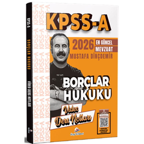 Dizgi Kitap Yay�nlar� 2026 KPSS A Bor�lar Hukuku Video Ders Notlar� Mustafa Din�demir