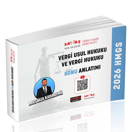 Sava� Yay�nlar� 2026 HMGS Vergi Usul Hukuku ve Vergi Hukuku Konu Anlat�m� Mustafa Karadeniz