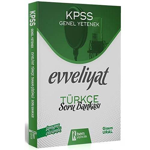İsem 2020 KPSS Evveliyat Türkçe Soru Bankası Çözümlü İsem Yayınları
