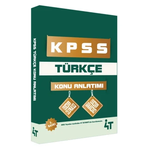 4T Yaynlar KPSS Trke Konu Anlatm 3. Bask 4T Yaynlar