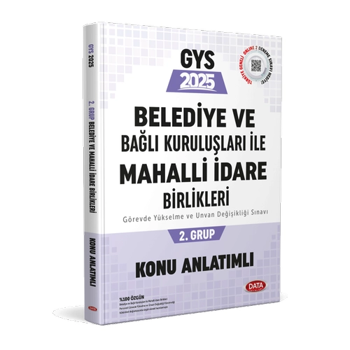 Data Yaynlar Belediye ve Bal Kurulular le Mahalli dare Birlikleri 2. Grup Konu Anlatml