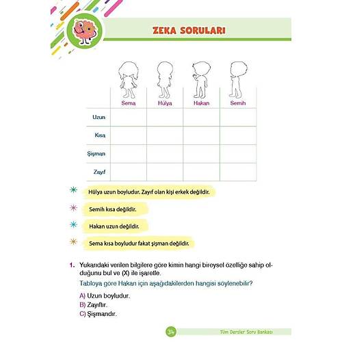 2. S�n�f T�m Dersler Yeni Nesil Soru Bankas� Dikkat At�lyesi Yay�nlar�