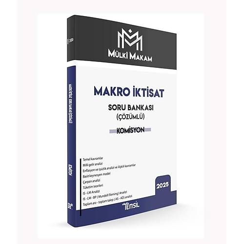 M�LK� MAKAM Makro �ktisat Soru Bankas� (��z�ml�) Komisyon Temsil Kitap