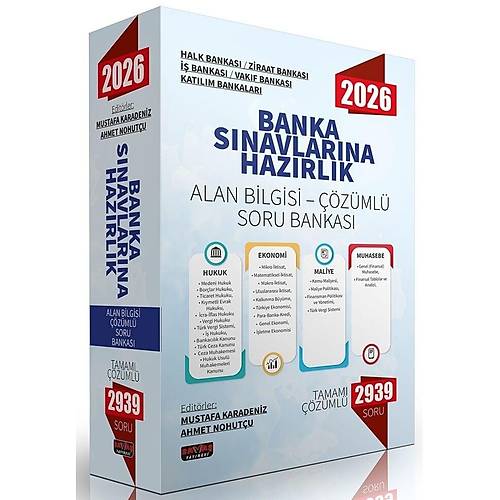 Sava� 2026 Banka S�navlar�na Haz�rl�k Alan Bilgisi Soru Bankas� ��z�ml� - Mustafa Karadeniz, Ahmet Nohut�u Sava� Yay�nlar�