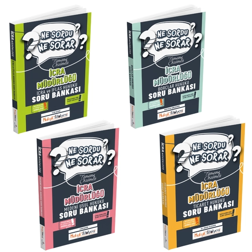 Dizgi Kitap Hukuk Atlyesi cra Mdrl Ne Sordu Ne Sorar Tamam zml Soru Bankas 4'l Set