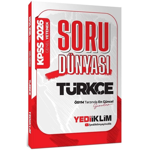 Yediiklim Yaynlar 2026 KPSS Trke Soru Dnyas Soru Bankas Komisyon Yediiklim