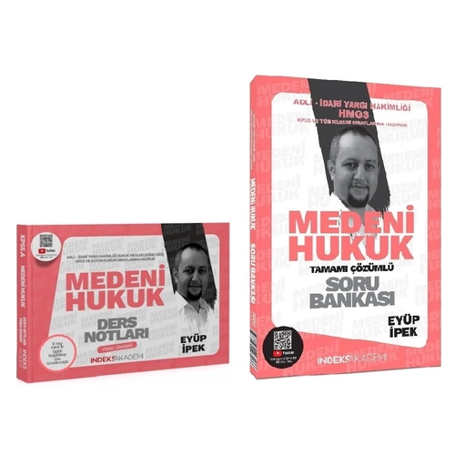 �ndeks Akademi 2025 KPSS A Grubu Medeni Hukuk Video Ders Notlar� + Soru Bankas� 2 li Set - Ey�p �pek �ndeks Akademi Yay�nc�l�k