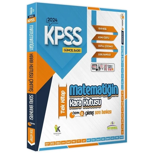 �nformal Yay�nlar� 2024 KPSS Matemati�in Kara Kutusu ��km�� Sorular Soru Bankas� Tek Kitap