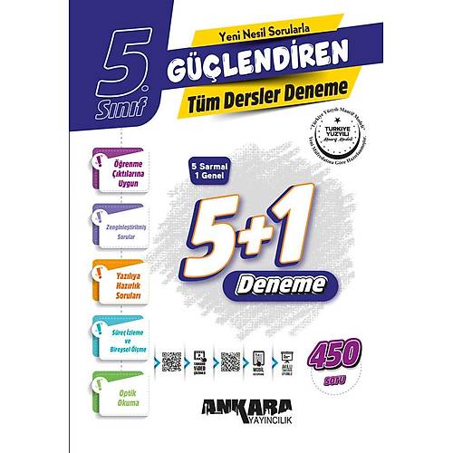 5. Snf Glendiren Tm Dersler Denemeler Ankara Yaynclk