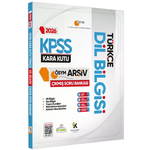 �nformal Yay�nlar� 2026 KPSS T�rk�enin Kara Kutusu Dil Bilgisi �sym ��km�� Soru Bankas� Konu �zetli Video ��z�ml�