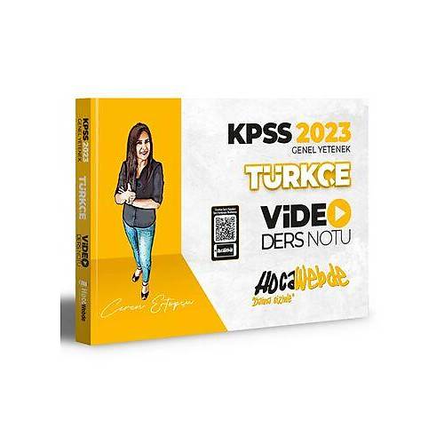 HocaWebde Yaynlar 2023 KPSS Trke Video Ders Notu