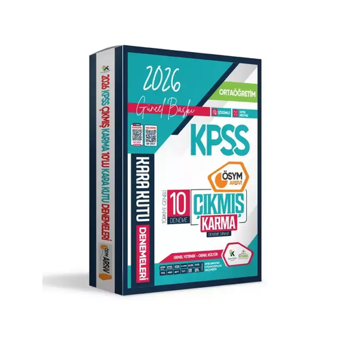 �nformal Yay�nlar� 2026 KPSS Orta��retim GY-GK �SYM Ar�ivi ��km�� Karma Kara Kutu 10'lu Deneme Paketi Dijital ��z�ml�