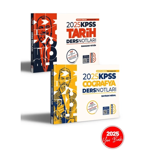 2025 KPSS Tarih ve Corafya Ders Notlar Seti Benim Hocam Yaynlar