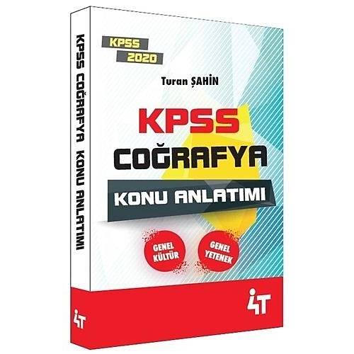 4T KPSS Coğrafya Konu Anlatımı Turan Şahin 4T Yayınları 2020