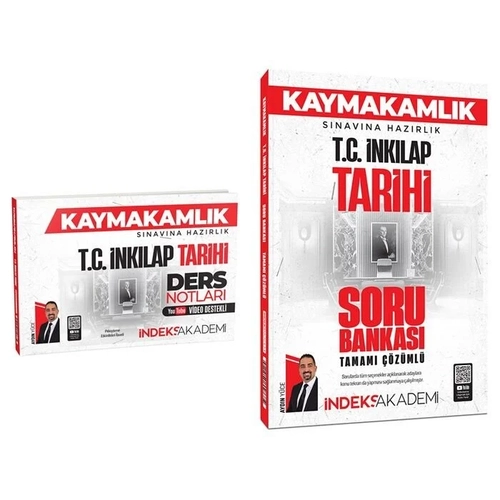 ndeks Akademi 2025 Kaymakamlk TC nklap Tarihi Video Ders Notlar + Soru Bankas 2 li Set - Aydn Yce ndeks Akademi Yaynclk