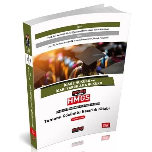 Sava� Yay�nlar� 2025 HMGS �dare Hukuku ve �dari Yarg�lama Hukuku Tamam� ��z�ml� Haz�rl�k Kitab�