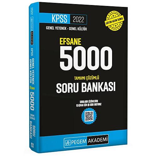 2022 KPSS Genel Yetenek Genel Kltr Efsane 5000 Soru Bankas