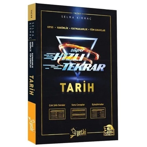 Yetki Yaynlar 2024 KPSS Tarih Sper Hzl Tekrar