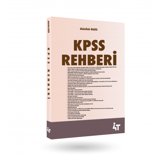 4T KPSS Rehberi - Abdullah Başol 4T Yayınları