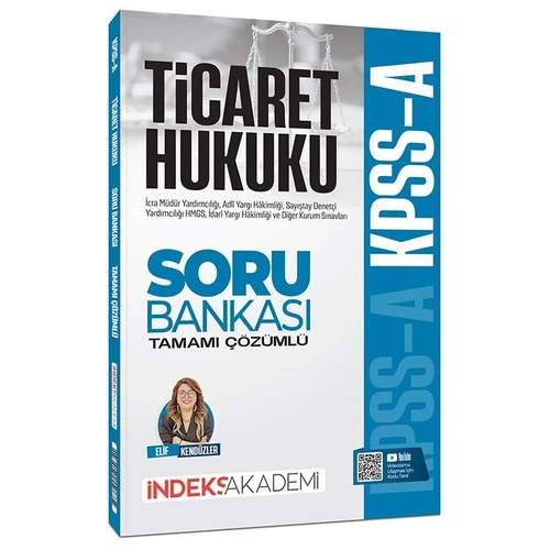 �ndeks Akademi 2026 KPSS A Grubu Ticaret Hukuku Soru Bankas� ��z�ml� - Elif Kend�zler �zbek �ndeks Akademi Yay�nc�l�k