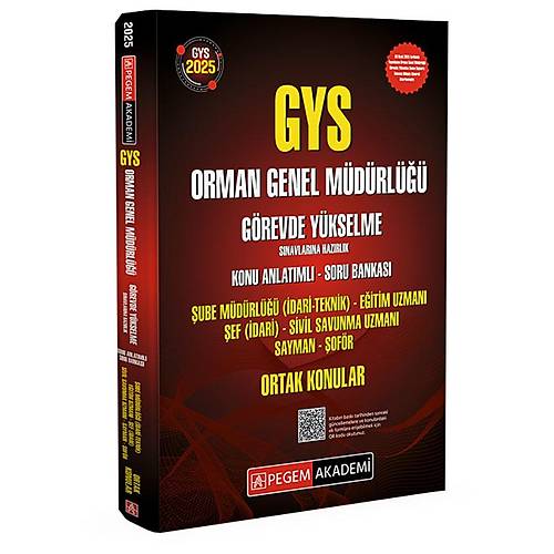 2025 GYS Orman Genel M�d�rl��� G�revde Y�kselme S�navlar�na Haz�rl�k Konu Anlat�ml� Soru Bankas� - ORTAK KONULAR