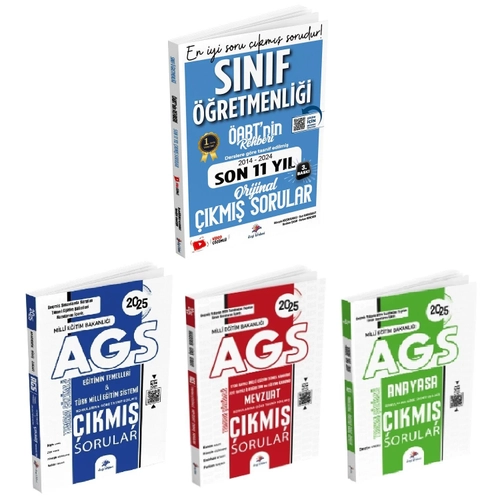 Dizgi Kitap 2025 �ABT nin Rehberi S�n�f ��retmenli�i + AGS E�itimin Temelleri ve T�rk Milli E�itim Sistemi + Mevzuat + Anayasa ��km�� Sorular 4 l� Set - Adem Hakan Dizgi Kitap Yay�nlar�