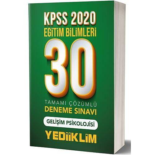 KPSS Eitim Bilimleri Geliim Psikolojisi 30 Deneme Yediiklim Yaynlar 2020