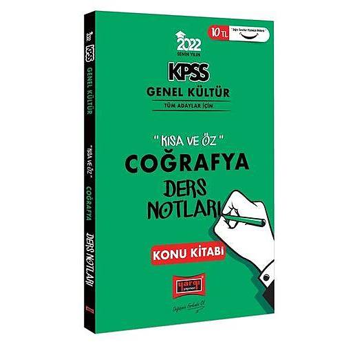 Yarg Yaynlar 2022 KPSS Genel Kltr Ksa ve z Corafya Ders Notlar Konu Kitab