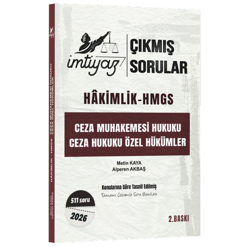 �mtiyaz Ceza Muhakemesi Hukuku Ceza Hukuku �zel H�k�mler - ��km�� Sorular Metin Kaya, Alperen Akba�