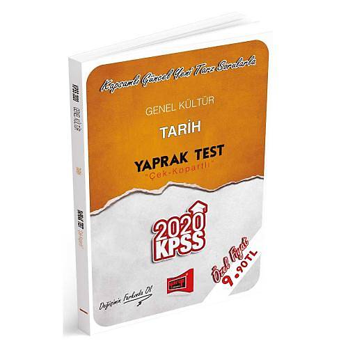 KPSS Genel Kltr Tarih ek Kopartl Yaprak Test Yarg Yaynlar 2020