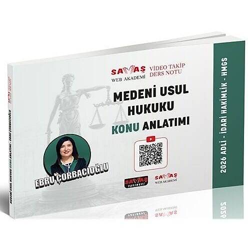 Sava� 2026 Adli �dari Hakimlik HMGS Medeni Usul Hukuku Konu Anlat�m� - Ebru �orbac�o�lu Sava� Yay�nlar�
