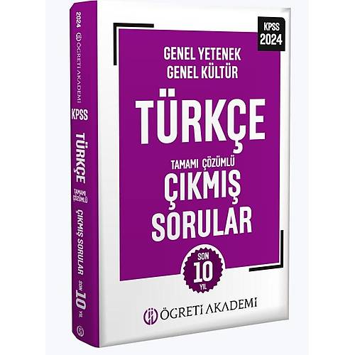2024 KPSS Genel Yetenek Genel Kltr Trke Tamam zml km Sorular (Roman Boy)