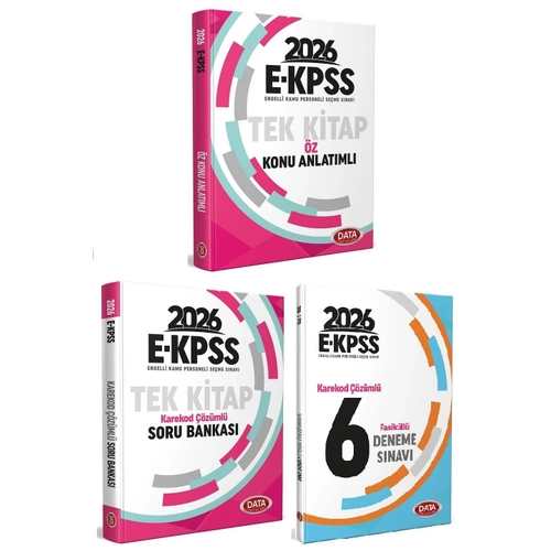 Data 2026 EKPSS Konu Anlat�ml� + Soru Bankas� + 6 Deneme 3 l� Set Data Yay�nlar�