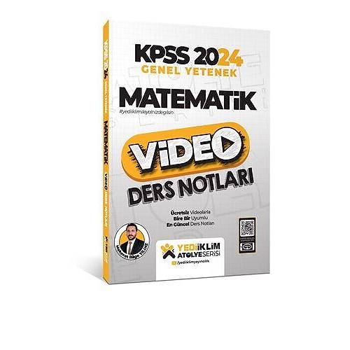 YEDKLM YAYINLARI 2024 KPSS ATLYE SERS MATEMATK VDEO DERS NOTLARI-MEHMET BLGE YILDIZ