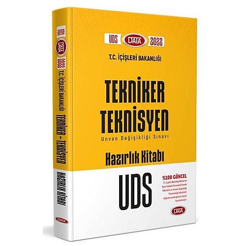 Data Yayınları T.C. İçişleri Bakanlığı Tekniker - Teknisyen GYS - UDS Hazırlık Kitabı