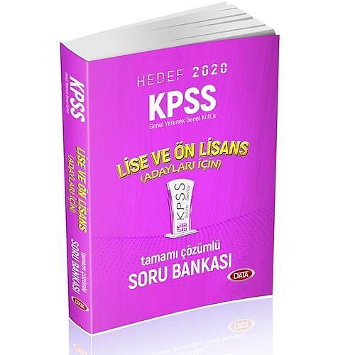 KPSS Lise ve nlisans Adaylar in Tamam zml Soru Bankas Data Yaynlar 2020