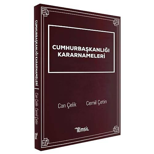 Cumhurba�kanl��� Kararnameleri - Can �elik, Cemil �etin