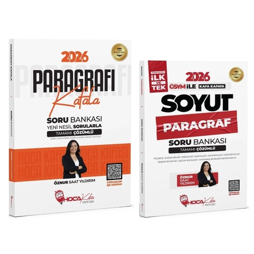 Hoca Kafas 2026 KPSS TYT ALES DGS Paragraf Kafala + Soyut Soru Bankas 2 li Set - znur Saat Yldrm Hoca Kafas Yaynlar