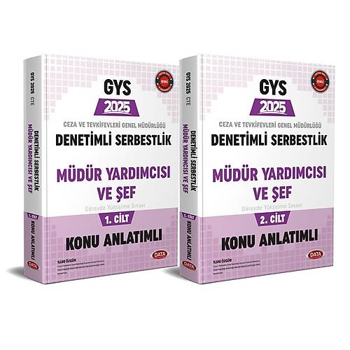 Data Yay�nlar� 2025 Ceza ve Tevkifevleri Denetimli Serbestlik, M�d�r Yard�mc�l��� ve �eflik GYS Konu Anlat�m� 1-2