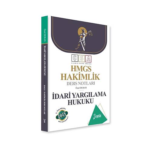 Yetki Yay�nlar� Hakimlik �dari Yarg�lama Hukuku Ders Notlar� 2025