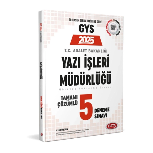 Data 2025 GYS Adalet Bakanl��� Yaz� ��leri M�d�rl��� 5 Deneme ��z�ml� G�revde Y�kselme Data Yay�nlar�