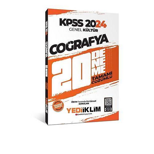 Yediiklim Yaynlar 2024 KPSS Genel Kltr Corafya Tamam zml 20 Deneme